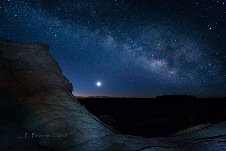 Milky-Way-and-Moonrise-Coyote-Buttes-South_by_Jim_Peterson